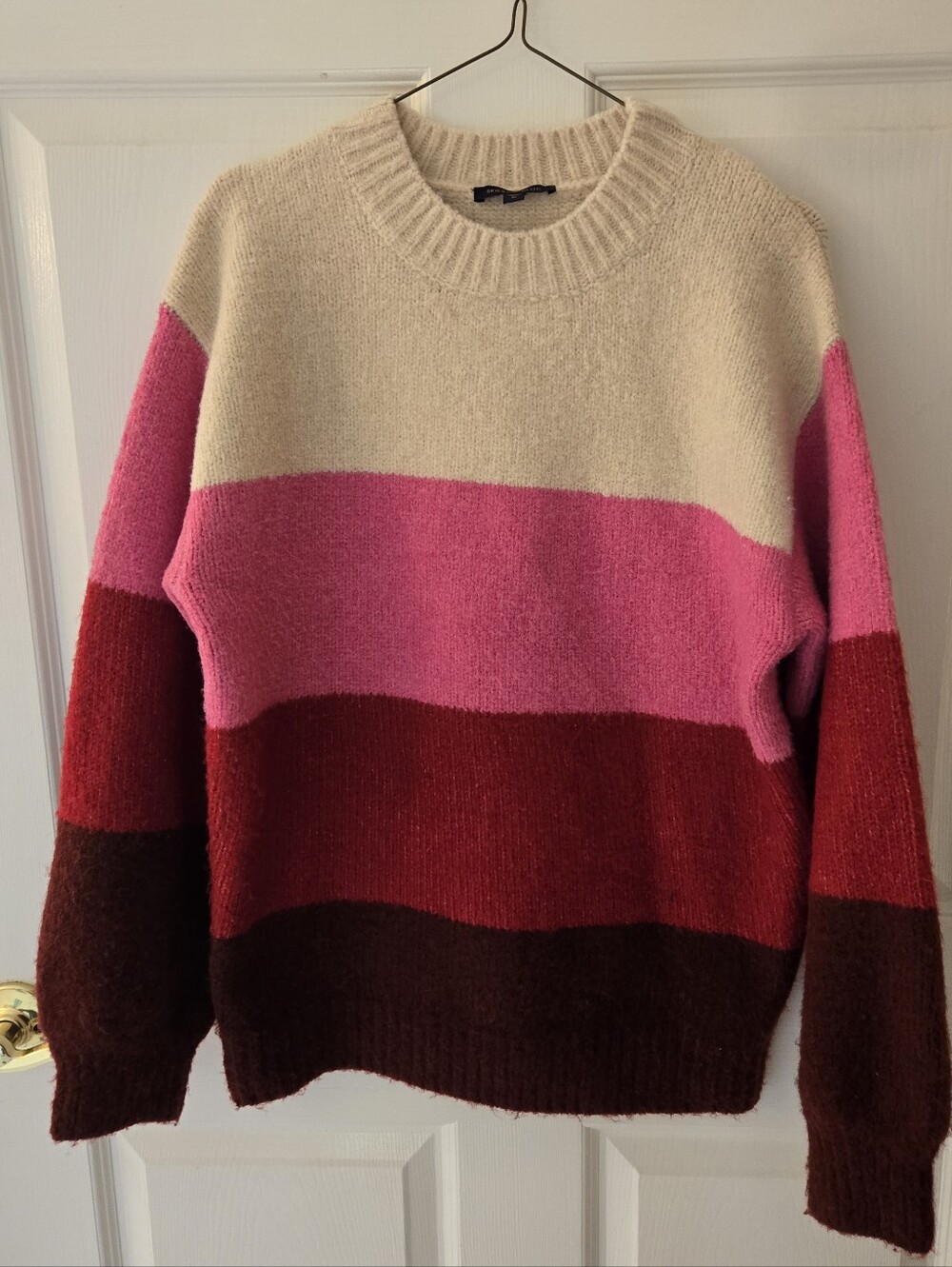 Skies Are Blue Striped Sweater Medium